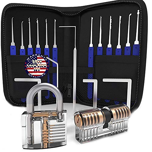 Lock Repair Stainless Steel Set with 2 Lock Blue Handle