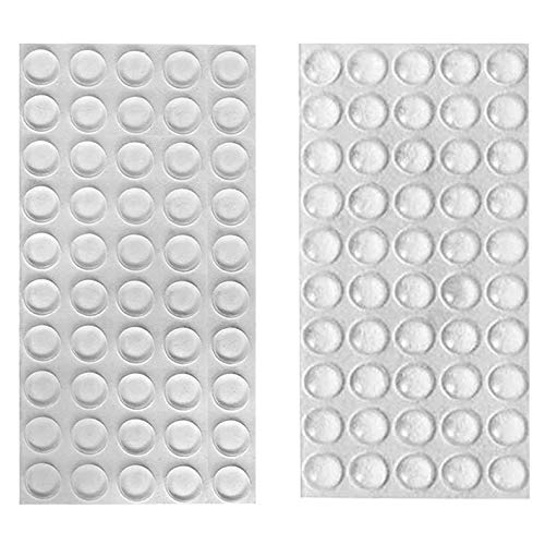 huangzhao Rubber Stoppers Clear Rubber Feet Adhesive Bumper Pads Cabinet Door Bumpers 100PCS Self Stick Bumpers Sound Dampening for Drawers, Glass Tops, Cutting Boards, Picture Frames, Small Furniture