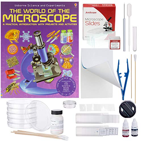 AmScope Compound Microscope Accessory and Book Kit: Preparation and Culturing