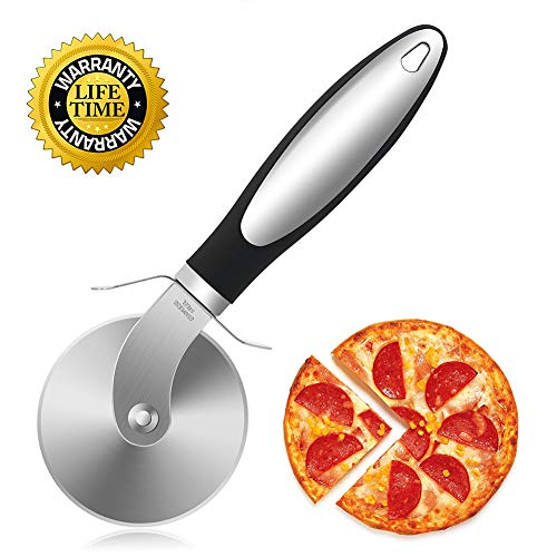 Pizza Cutter Wheel, Quality Stainless Steel Pizza Cutter, Super Sharp Pizza Slicer with Non Slip Handle, Easy to Clean, Corte De Pizza