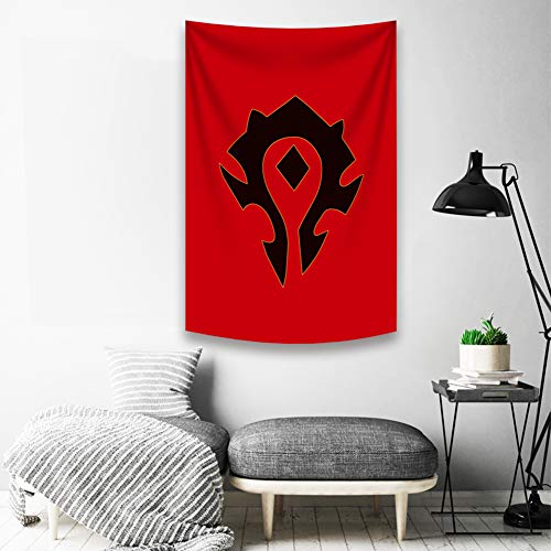SUIBIAN Banner Flags Red Cool Game Art Print Posters for College Dorm Room Decor, 39x59 inch Unframed Version