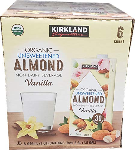 Kirkland Signature Organic Almond Unswtd Beverage, 192 fl. oz.
