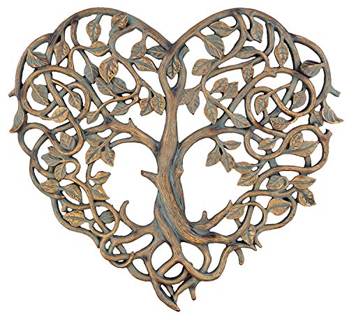 Old River Outdoors Tree of Life/Heart Wall Plaque 12' Decorative Art Sculpture - I Love You Decor