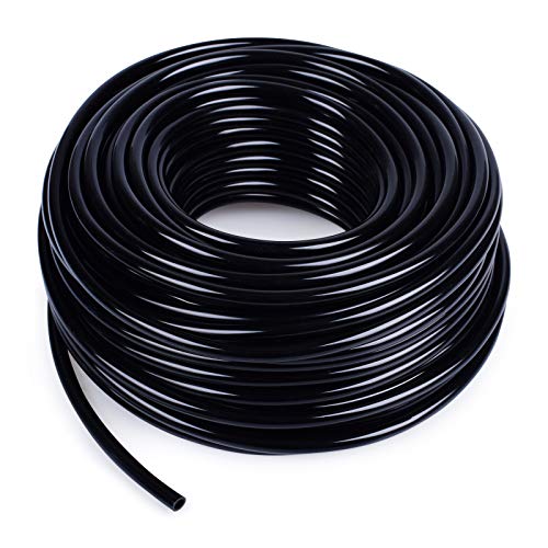 MIXC 100ft 1/4 inch Blank Distribution Tubing Drip Irrigation Hose Garden Watering Tube Line