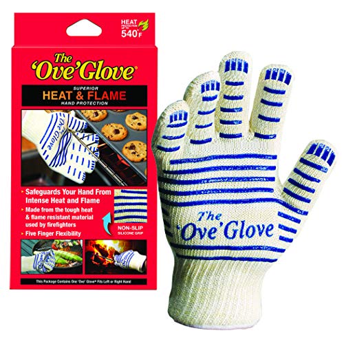 Ove Glove Hot Surface Handler Oven Mitt Glove, Perfect for Kitchen/Grilling, 540 Degree Resistance, As Seen On TV Household Gift, Heat & Flame