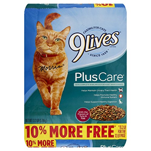 9Lives Plus Care Dry Cat Food, 13.2 lb