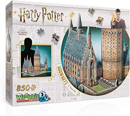 Wrebbit 3D - Harry Potter Hogwarts Great Hall 3D Jigsaw Puzzle - 850Piece