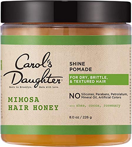 Carol's Daughter Mimosa Hair Honey Shine Pomade For Dry Hair and Textured Hair, with Shea Butter and Cocoa Butter, Paraben Free Hair Pomade, 8 fl oz (Packaging May Vary)
