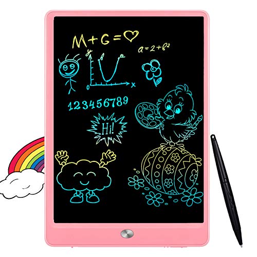 FLUESTON LCD Writing Tablet 10 Inch Drawing Pad, Colorful Screen Doodle and Scribbler Boards for Kids Learning, The Best Gifts for Kids Ages 2+