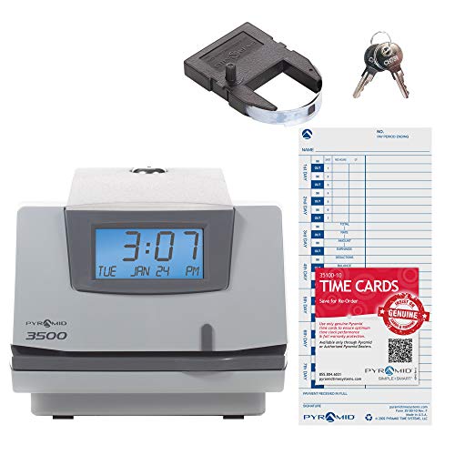 Pyramid 3500 Multi-Purpose Time Clock and Document Stamp - Made in the USA