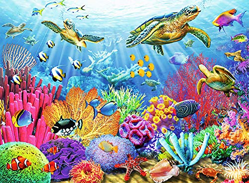 Ravensburger Tropical Waters 500 Piece Jigsaw Puzzle for Adults – Every Piece is Unique, Softclick Technology Means Pieces Fit Together Perfectly