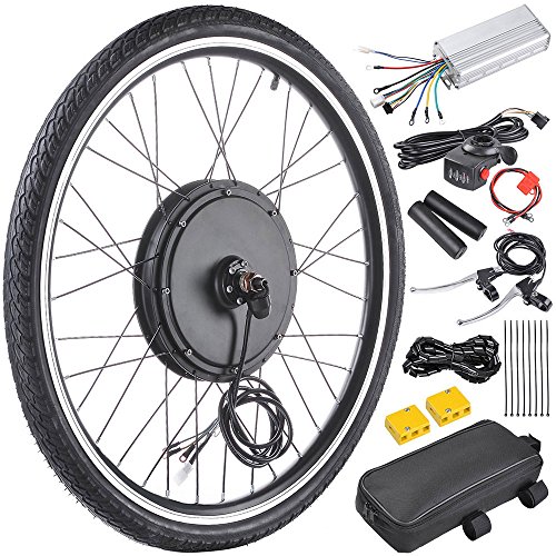 AW 48V 1000W 26' Front Wheel Electric Bicycle Motor Kit Bicycle Cycling Engine with Dual Mode Controller