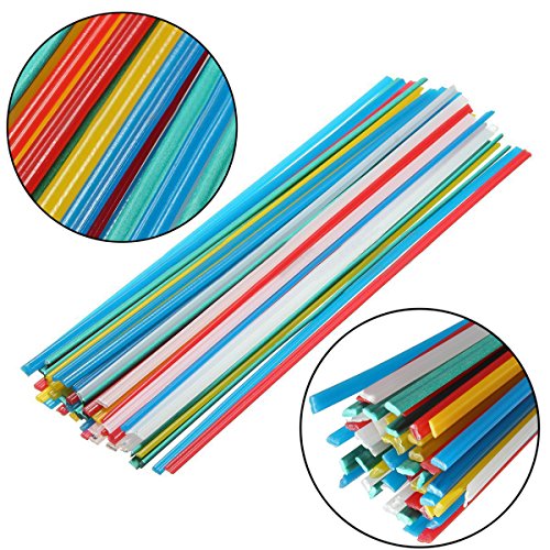 50pcs 5Color Plastic Welding Rods for Welder Sticks (Colorful)