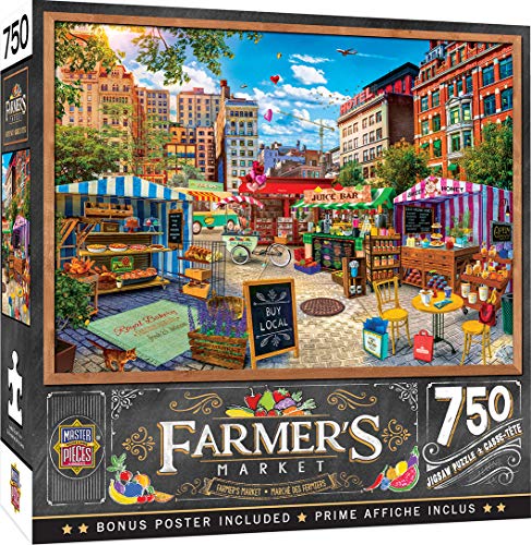 MasterPieces Farmer's Market - Buy Local Honey 750-Piece Jigsaw Puzzle