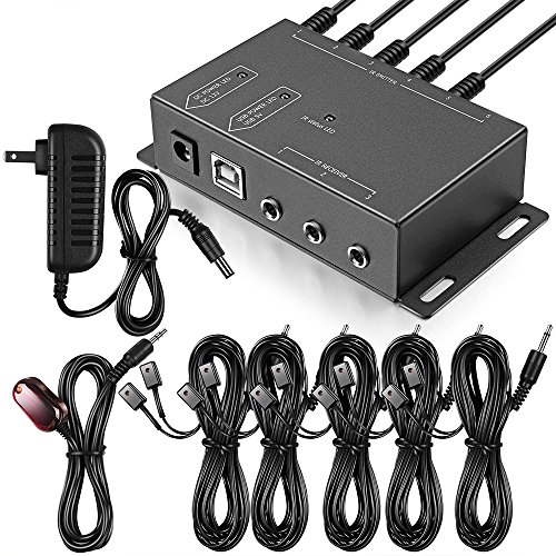 Infrared Repeater System IR Repeater Kit Control Up to 10 Devices Hidden IR System Infrared Remote Control Extender Kit