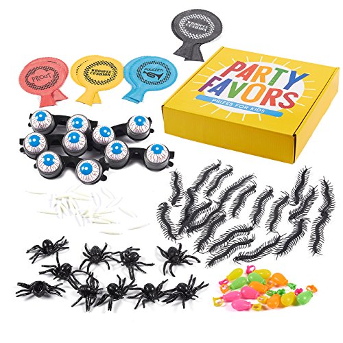 Prize Box Toys, Halloween Party Favors Pack (100 Pieces)
