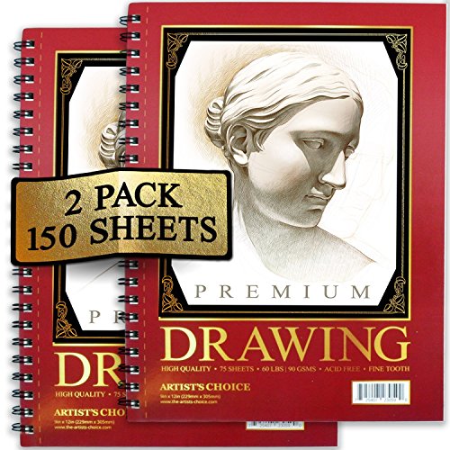 Artist's Choice Sketch Pad,75 Sheets, Pack of 2