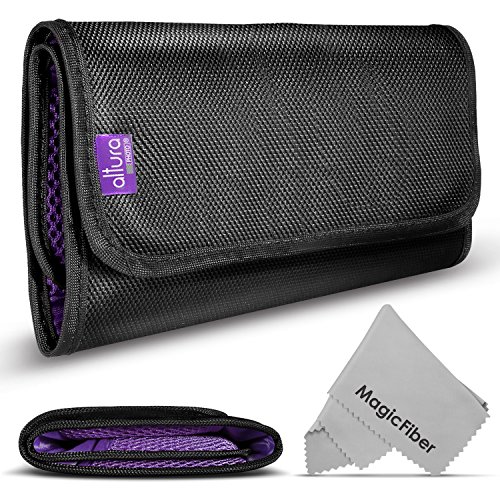 6 Pocket Filter Wallet Case for Round or Square Filters + Premium MagicFiber Microfiber Cleaning Cloth