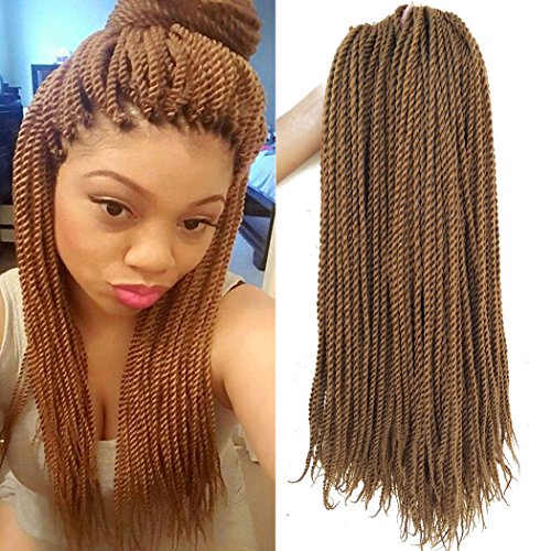 18 Inch 8Packs Senegalese Twist Hair Crochet Braids 30Stands/Pack Synthetic Braiding Hair Extensions for Black Women (18' 8packs, 27)