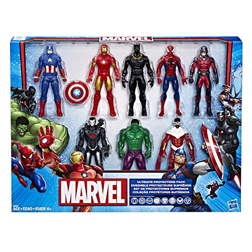 Marvel Avengers Action Figures - Iron Man, Hulk, Black Panther, Captain America, Spider Man, Ant Man, War Machine & Falcon! (8 Action Figures)