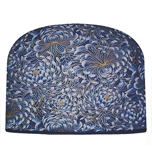 Blue Moon Royal Blue Mums Tea Cozy Double Insulated Tea Cosy Keeps Tea Warm for Hours - Ships the Same Business Day, Order by 1 PM Pacific Time