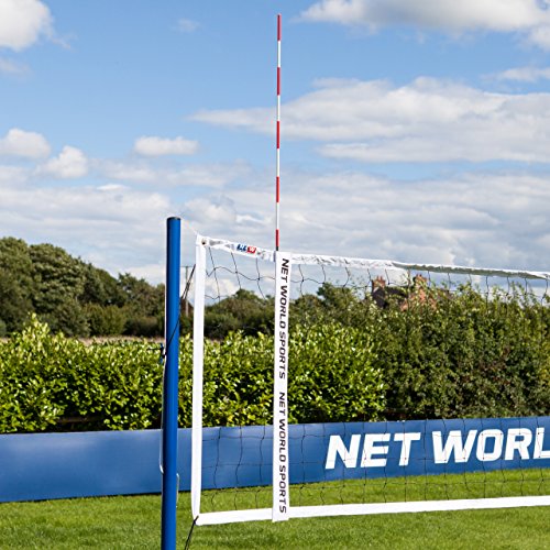 Vermont Volleyball Net Antennas | Pair of Volleyball Net Antennas | Red & White | Volleyball Sheath Included - [Net World Sports]