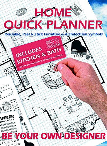 Home Quick Planner: Reusable, Peel & Stick Furniture & Architectural Symbols