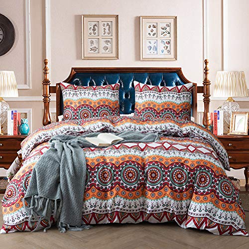 NEWLAKE Duvet Covet Set-3 Pieces Comforter Cover Sets (1 Duvet Cover + 2 Pillow Shams),Queen Size,Black Unreal Waves Pattern