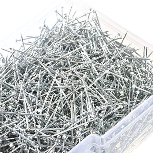 U_star 4000 Pieces Head Pins Fine Stainless Steel Pin Dressmaker Pins Fine Satin Pin for Sewing and Craft, Jewelry Making 1 1/16 Inch