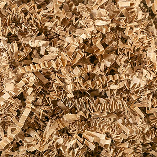 Crinkle Cut Paper Shred Filler (2 LB) for Gift Wrapping & Basket Filling - Kraft | MagicWater Supply