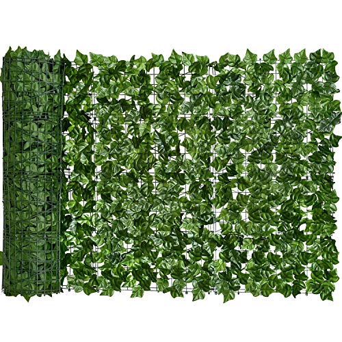 DearHouse Artificial Ivy Privacy Fence Screen, 94.5x59in Artificial Hedges Fence and Faux Ivy Vine Leaf Decoration for Outdoor Decor, Gardenecor, Garden