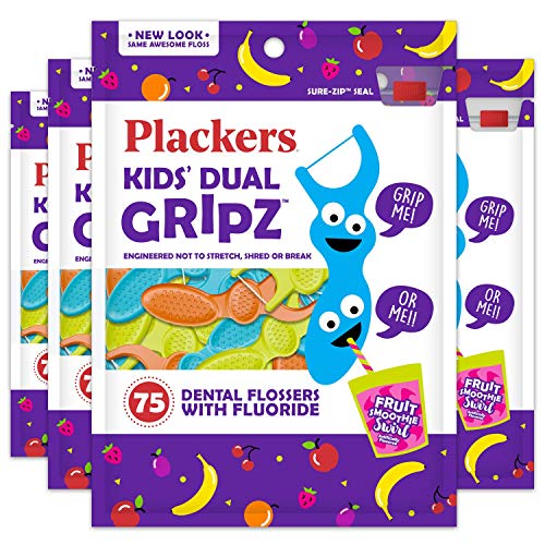 Plackers Kids Dental Floss Picks, 75 Count (Pack of 4), Original Version (303873518)