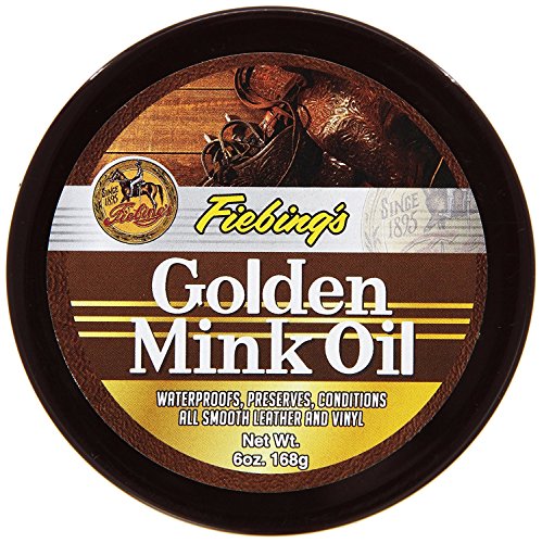 Fiebing's Golden Mink Oil Leather Preserver, 6 oz - Waterproofs, Preserves and Conditions Leather and Vinyl
