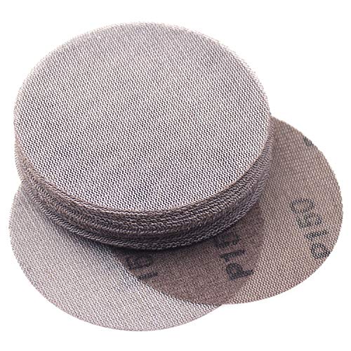 5 Inch 150 Grit Mesh Sanding Discs Hook & Loop Abrasive Dust Free Disc Anti-Blocking Long-Lasting Grinding Sandpaper for Car, Wood Floor, Stone, 20-Pack