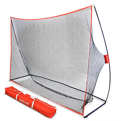 GoSports Golf Practice Hitting Net, Huge 10' x 7' Personal Driving Range for Indoor or Outdoor Use, Designed By Golfers for Golfers