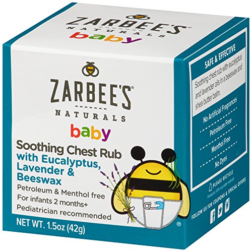 Zarbee's Naturals Baby Soothing Chest Rub with Eucalyptus, Lavender & Beeswax, 1.5 Ounce