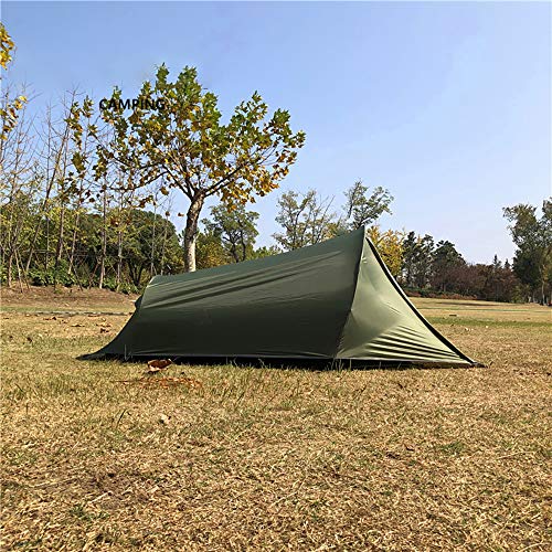 MountainCattle 2 Person Backpack Camping Tent, Ultralight Backpacking Dome Tent, Green