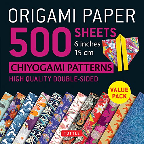 Origami Paper 500 sheets Chiyogami Patterns 6' 15cm