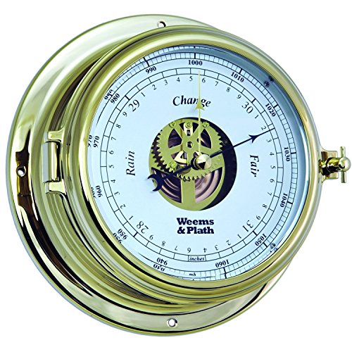 Weems and Plath Endurance II 135 Open Dial Barometer, Brass