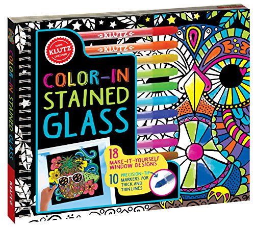 Klutz Color-in Stained Glass: 18 Make-it-Yourself Window Designs