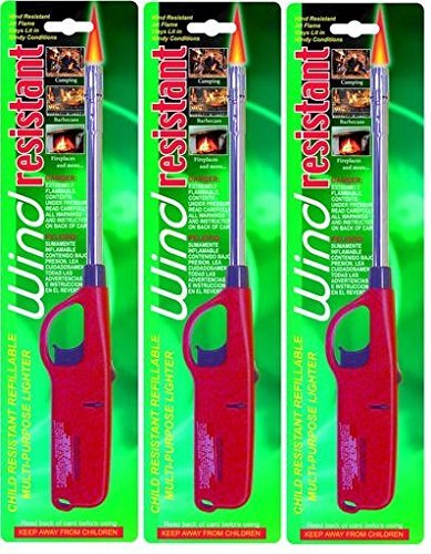 Wind Resistant Multi Purpose Lighter-3 pack