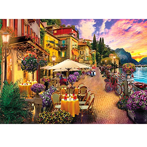 Jigsaw Puzzles for Adults 1000 Piece Puzzle for Adults 1000 Pieces Puzzle 1000 Pieces Italy Lake Como Small Town