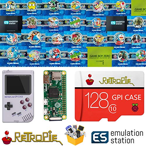 TAPDRA 128 GB Retropie Emulation Station SD Card for Your GPi Case Raspberry Pi Zero 14000+ Games FC NES SNES GBA PS NEOGEO Atari Lynx