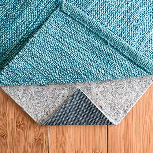 RUGPADUSA - Basics - 5'x7' - 1/4' Thick - Felt + Rubber - Dual Surface Non-Slip Rug Pad - Cushioning Felt for Added Comfort - Safe for All Floors and Finishes