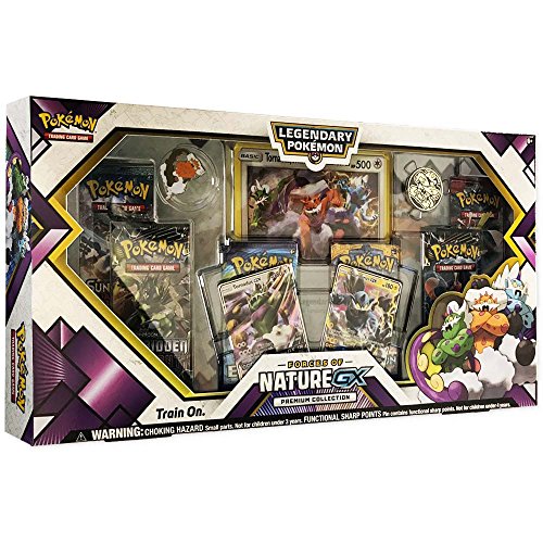 Pokemon TCG: Forces of Nature GX Premium Collection | Collectible Trading Card Set | Features 2 Ultra Rare Foil Promos of Tornadus-GX and Thundurus-GX, 6 Booster Packs, Collectors Pin, Coin & More
