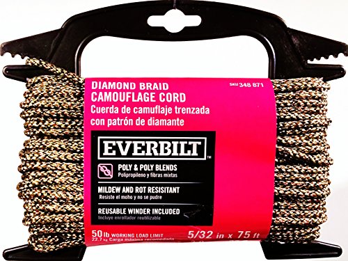 Everbilt Diamond Braid Camouflage Cord, 5/32 in. x 75 ft.
