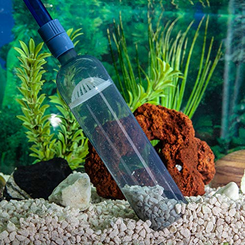 LL Products Gravel Vacuum for Aquarium - Fish Tank Gravel Cleaner- Aquarium Vacuum Cleaner -Aquarium Siphon - 8 FT Long Aquarium Gravel Cleaner with Mini Net