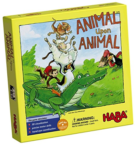 HABA Animal Upon Animal - Classic Wooden Stacking Game Fun for The Whole Family (Made in Germany)