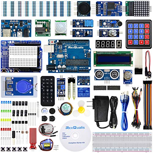 REXQualis R3 Complete Starter Kit w/Detailed Tutorial and R3 Controller Board Compatible with Arduino IDE