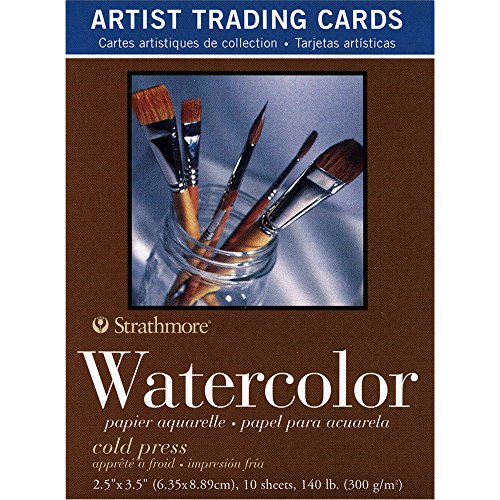 Strathmore (105-904 400 Series Watercolor Artist Trading Cards, Cold Press Surface, 10 Sheets